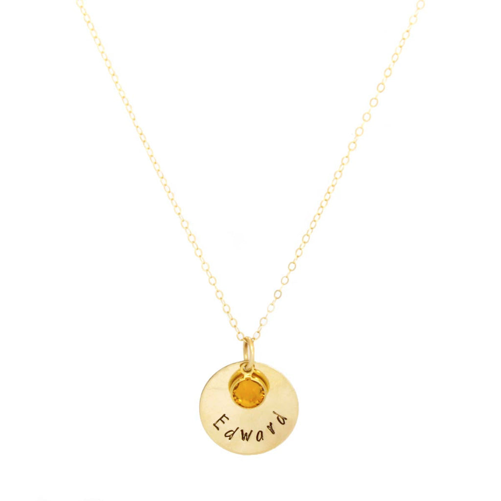 Leah & Co Filled Personalized Single Name Layer Necklace | Boom & Mellow
