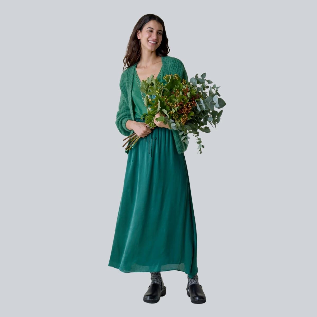 Buy Leon and Harper Juliette Emerald Skirt Online for Women | Free 3-Hour Delivery in Dubai | Boom & Mellow UAE