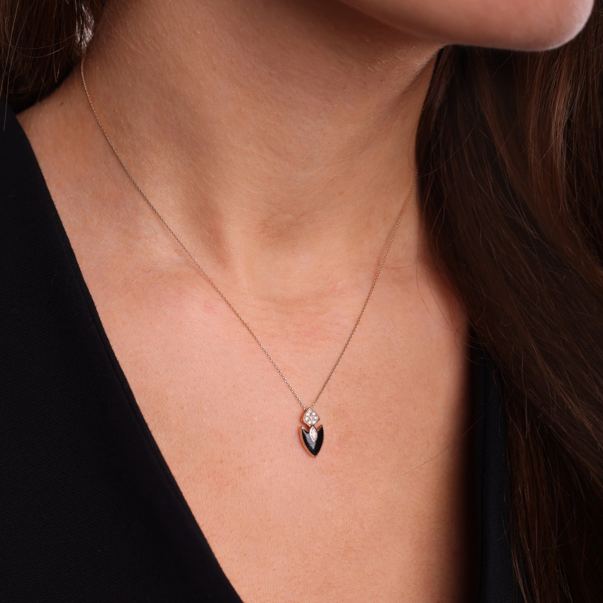 Buy Griff 18k Gold Black Arrow Necklace Online for Women | Free 3-Hour Delivery in Dubai | Boom & Mellow UAE