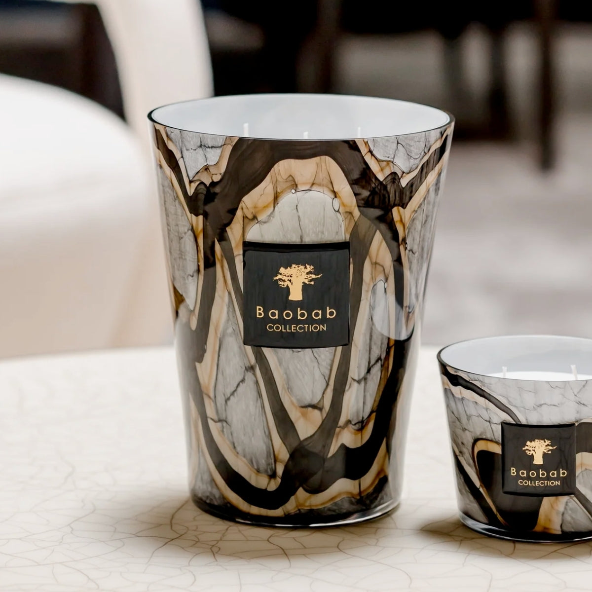 Buy Baobab Collection Max 24 Stones Marble Candle Online for Women | Free 3-Hour Delivery in Dubai | Boom & Mellow UAE
