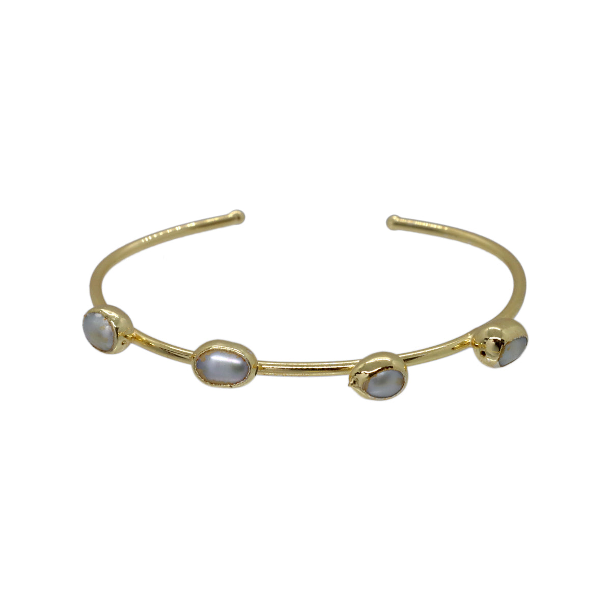 Buy You & Eye 4 Pearl & Gold Tone Cuff Bracelet Online for Women | Free 3-Hour Delivery in Dubai | Boom & Mellow UAE