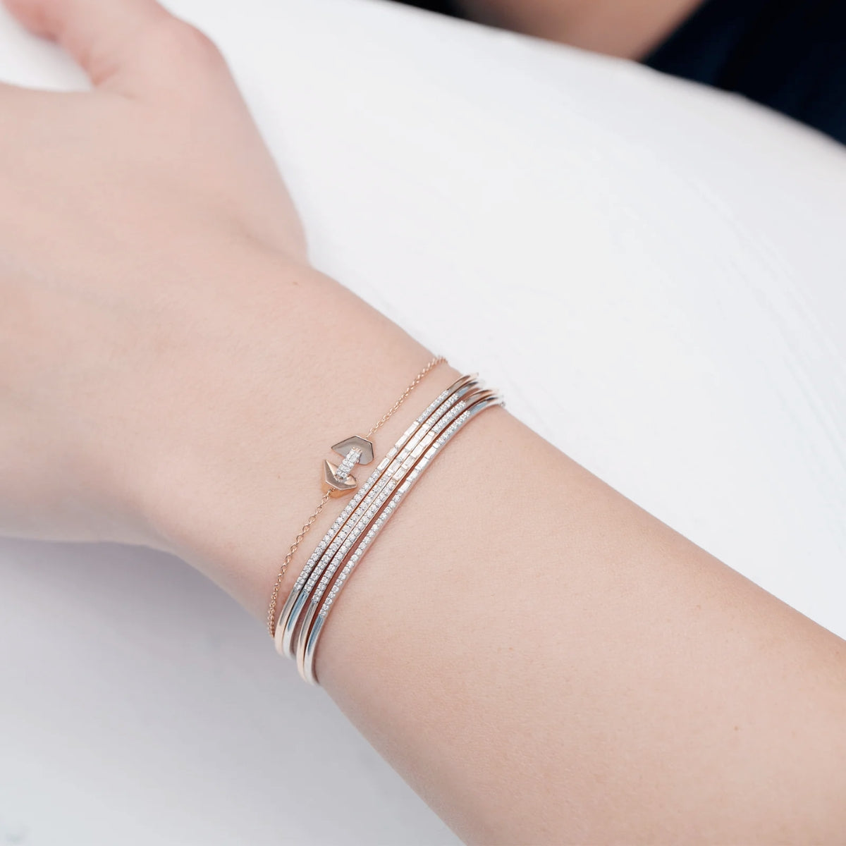 Kismet by Milka 14k Rose Gold Beloved Bracelet