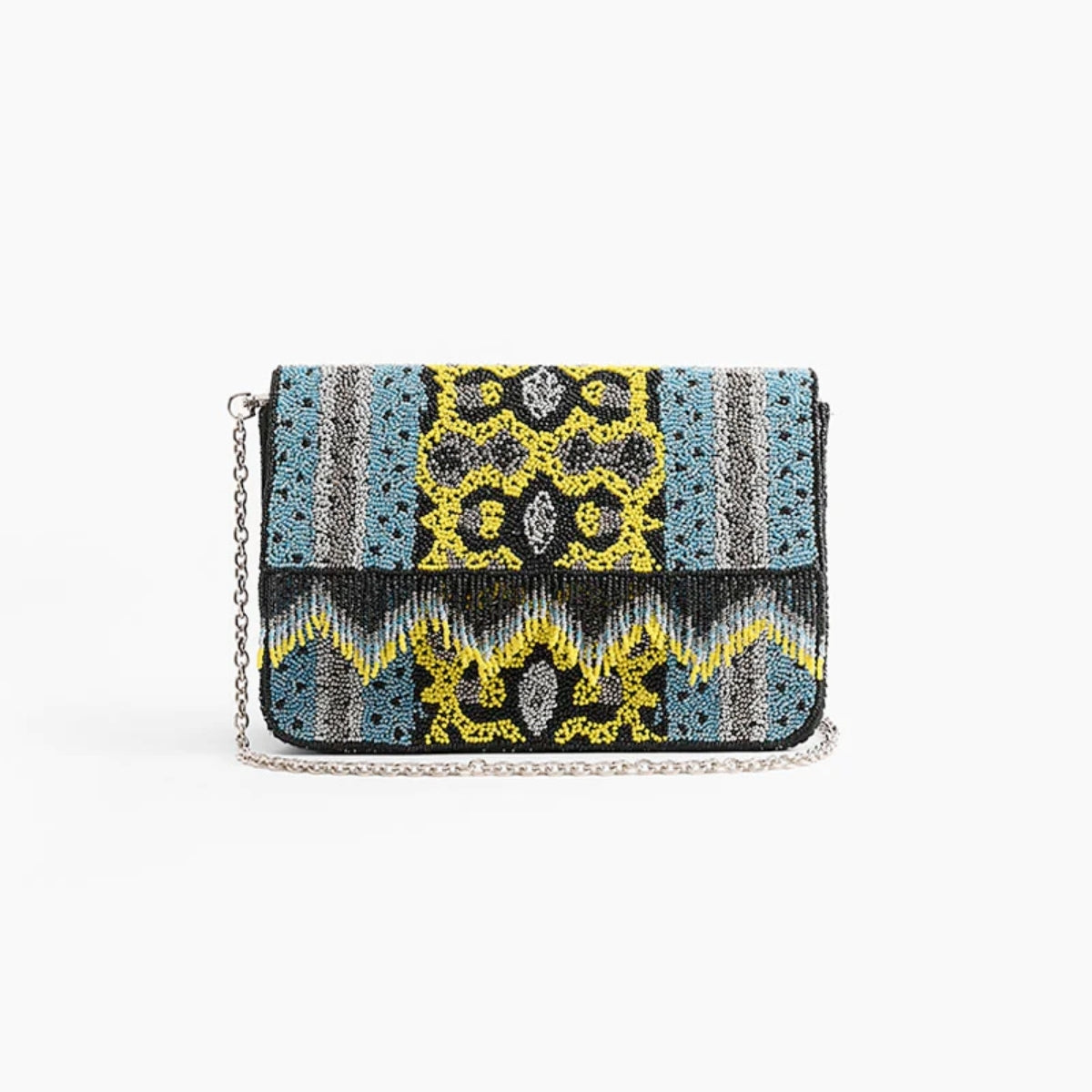 Buy America & Beyond Snakeskin Bead Fringe Crossbody Bag Online for Women | Free 3-Hour Delivery in Dubai | Boom & Mellow UAE