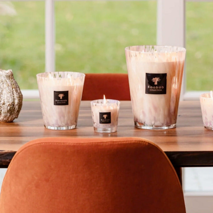 Buy Baobab Collection Max 24 White Pearls Candle Online for Women | Free 3-Hour Delivery in Dubai | Boom & Mellow UAE