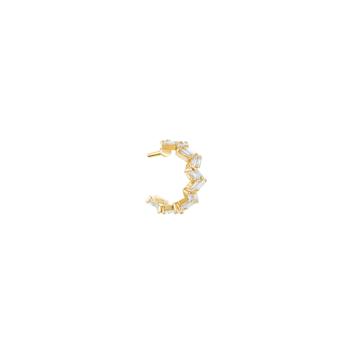 Buy Kefi Jewelry 18k Yellow Gold Diamond Zig Charms Earring Online for Women | Free 3-Hour Delivery in Dubai | Boom & Mellow UAE