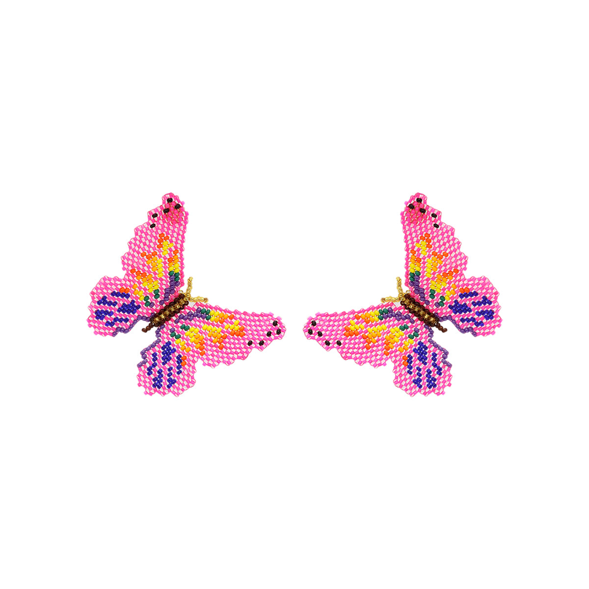 Buy Loom & Co Pink Butterfly Crystal Earrings Online for Women | Free 3-Hour Delivery in Dubai | Boom & Mellow UAE