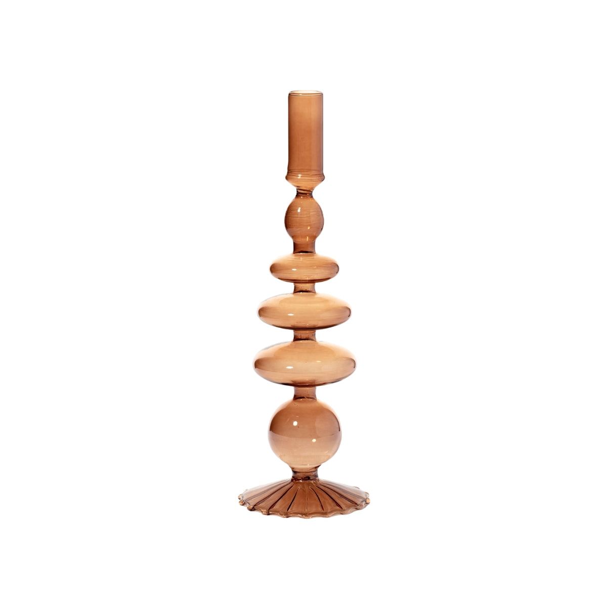 Maegan Champagne Taper Candle Holder