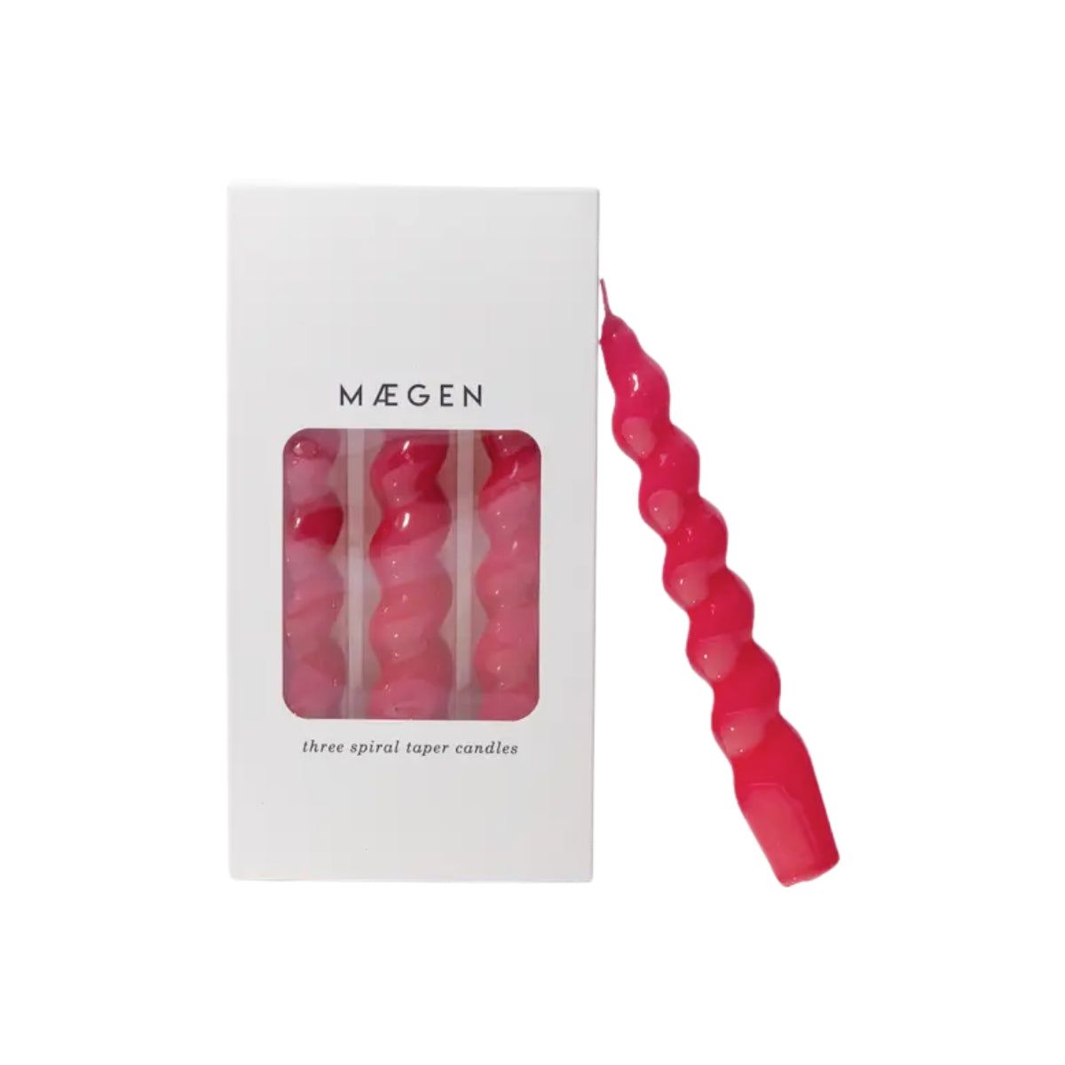 Buy Maegan Magenta Spiral Taper Candle Online for Women | Free 3-Hour Delivery in Dubai | Boom & Mellow UAE