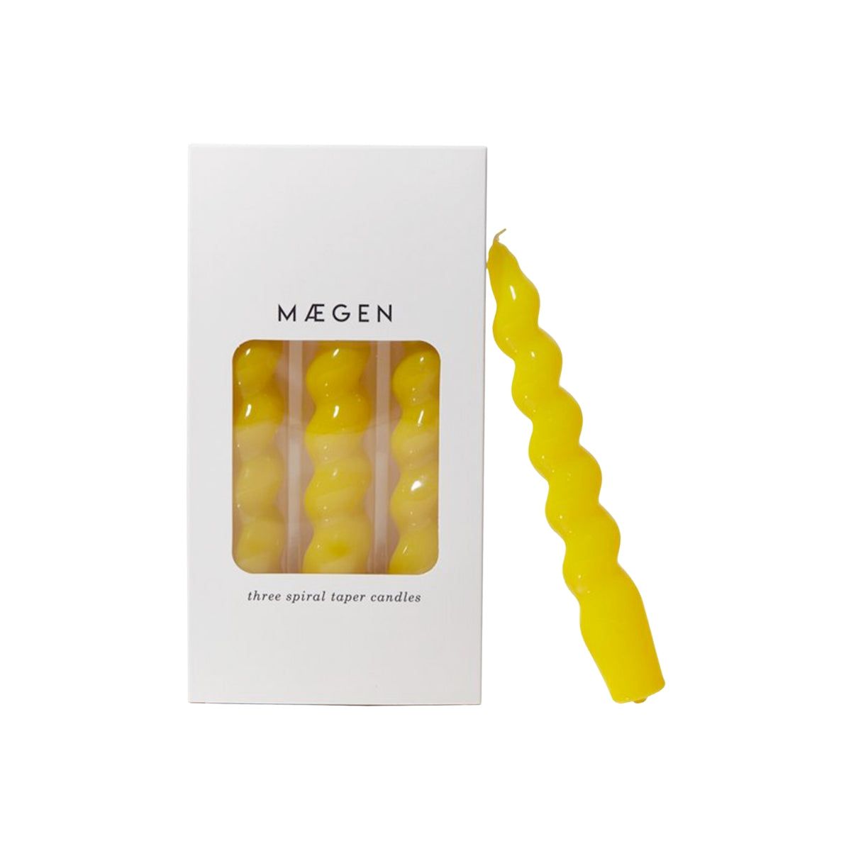 Buy Maegan Yellow Spiral Taper Candle Online for Women | Free 3-Hour Delivery in Dubai | Boom & Mellow UAE