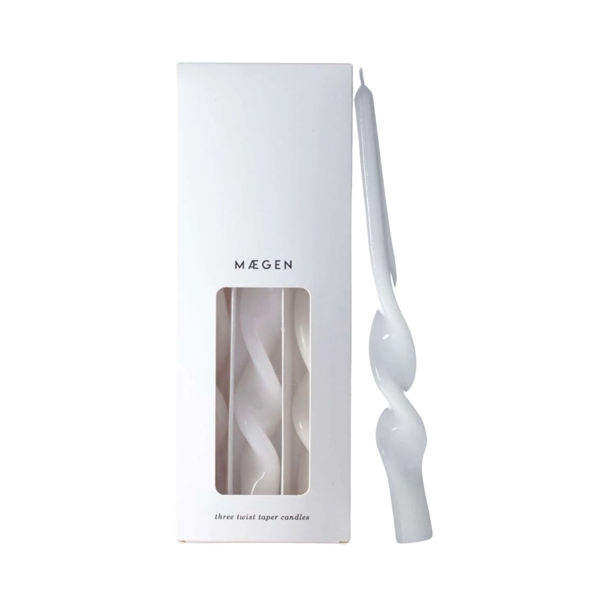 Buy Maegan Ice White Twisted Taper Candle Online for Women | Free 3-Hour Delivery in Dubai | Boom & Mellow UAE