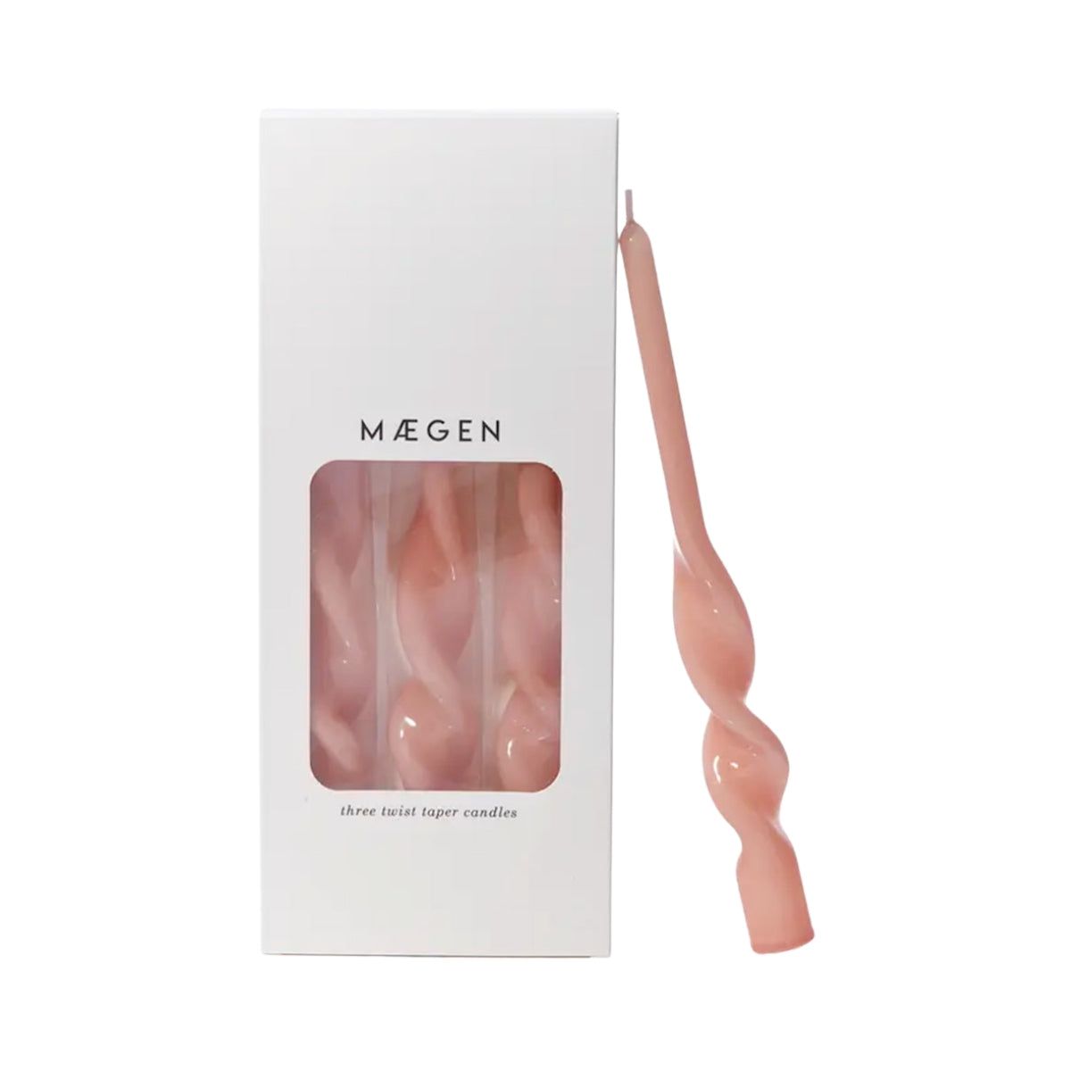 Buy Maegan Plaster Pink Twisted Taper Candle Online for Women | Free 3-Hour Delivery in Dubai | Boom & Mellow UAE
