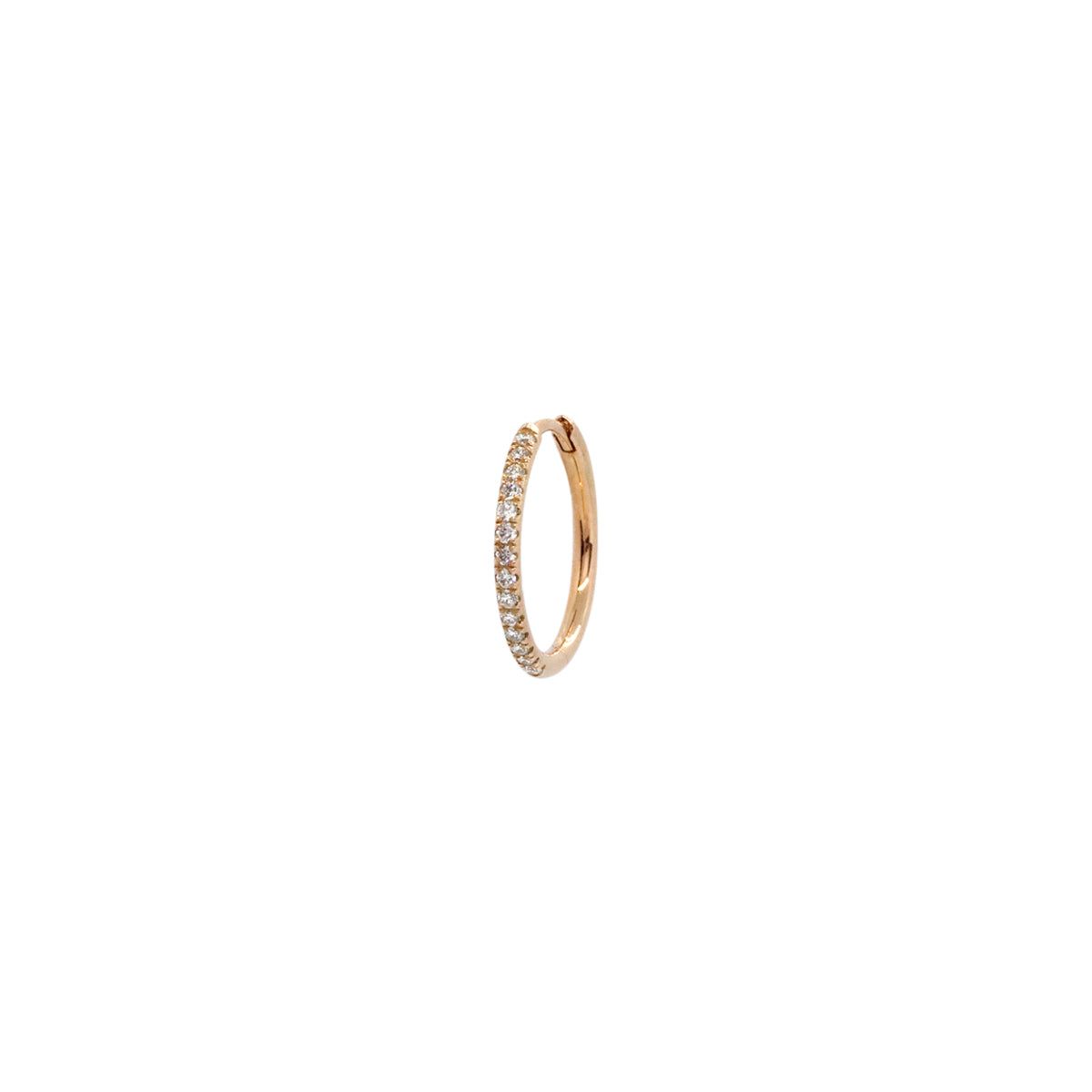 Buy Yasmin Pharaon 14k Gold Classic Pave Hoop Earring Online for Women | Boom & Mellow UAE