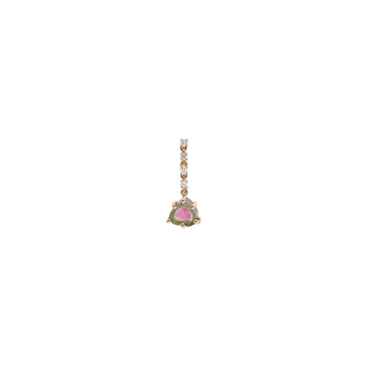 Buy Yasmin Pharaon 14k Gold Tourmaline Slice Drop Earring Online for Women | Boom & Mellow UAE