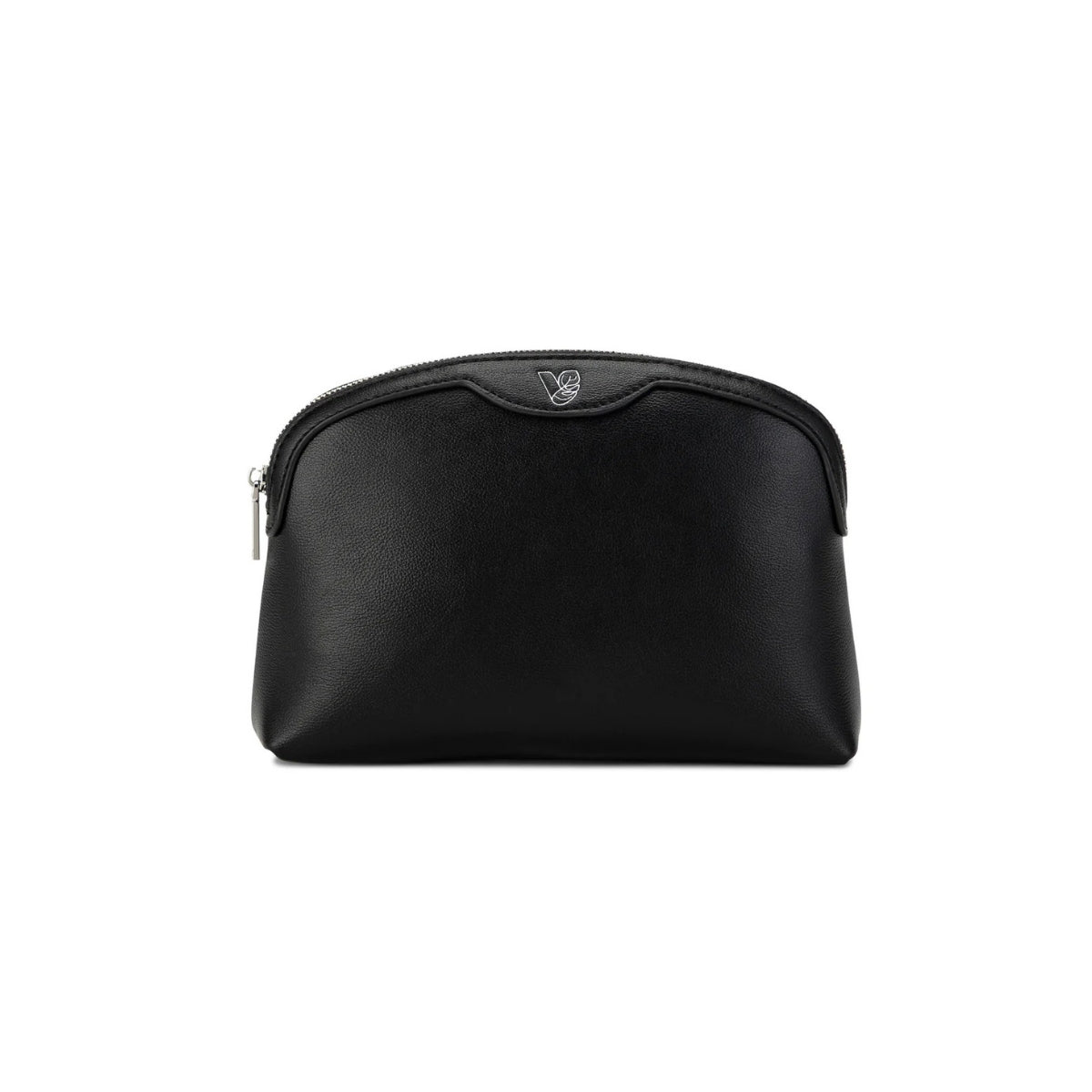 Bag by Veganologie in Medium Onyx Color Travel Pouch. Made of Vegan Bamboo Leather.