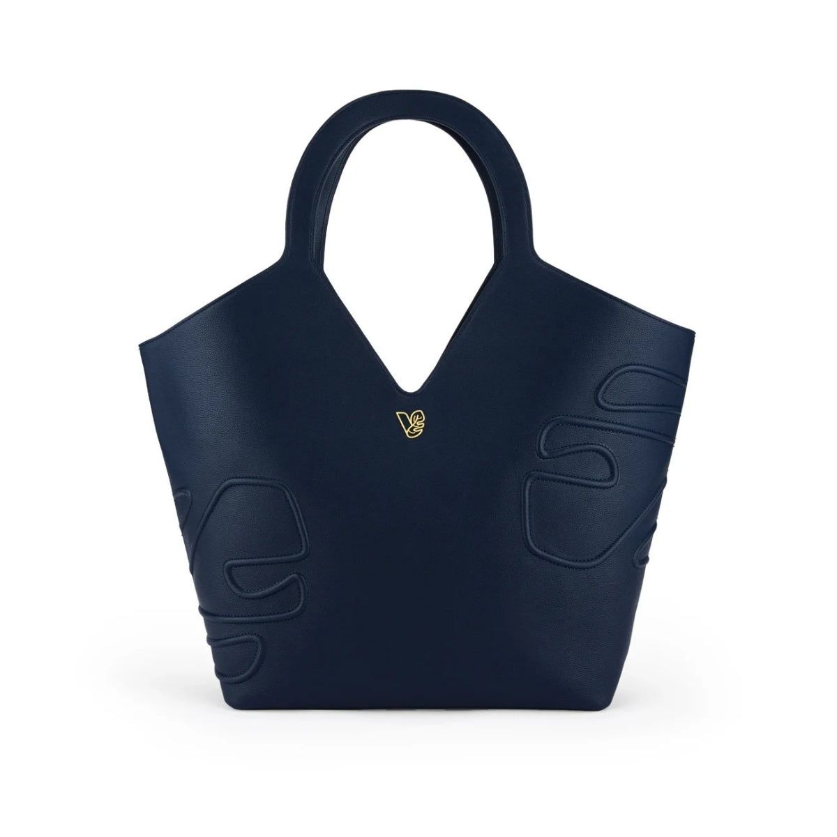 Bag by Veganologie in Blueberry Color Tote Bag. Made of Vegan Bamboo Leather.
