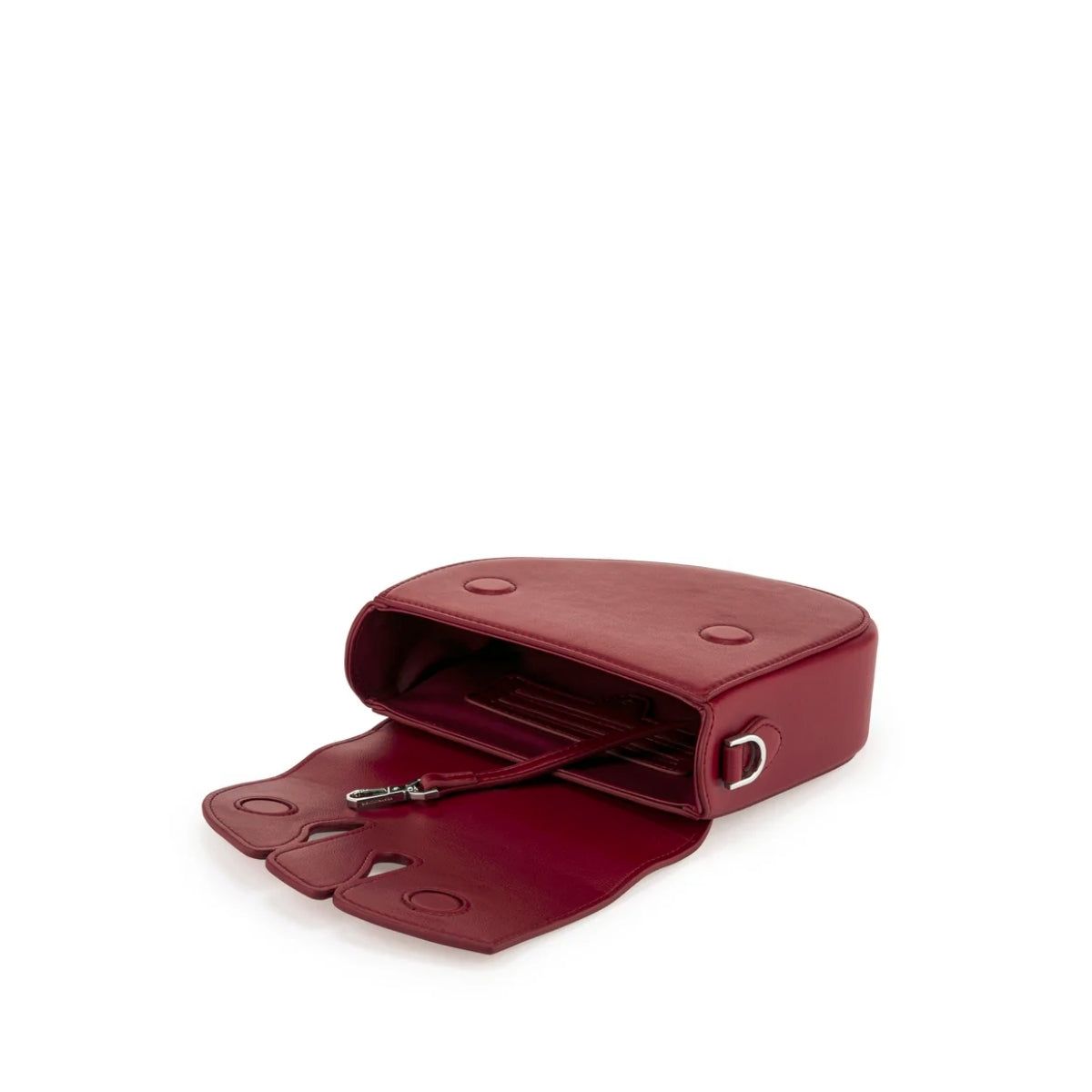 Bag by Veganologie in Berry Color Shoulder Bag. Made of Vegan Bamboo Leather.