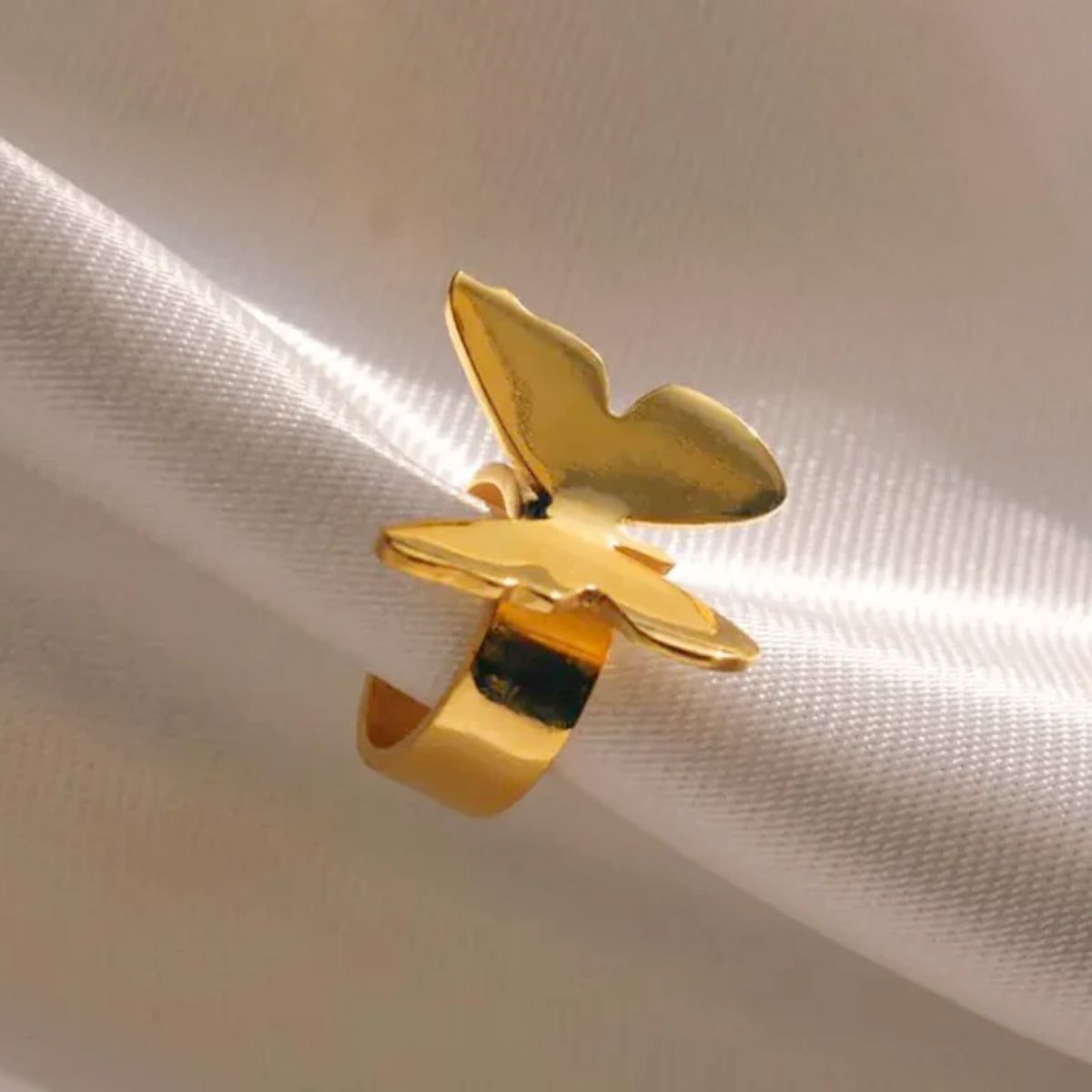 Lina Hernandez Gold Butterfly Ear Cuff