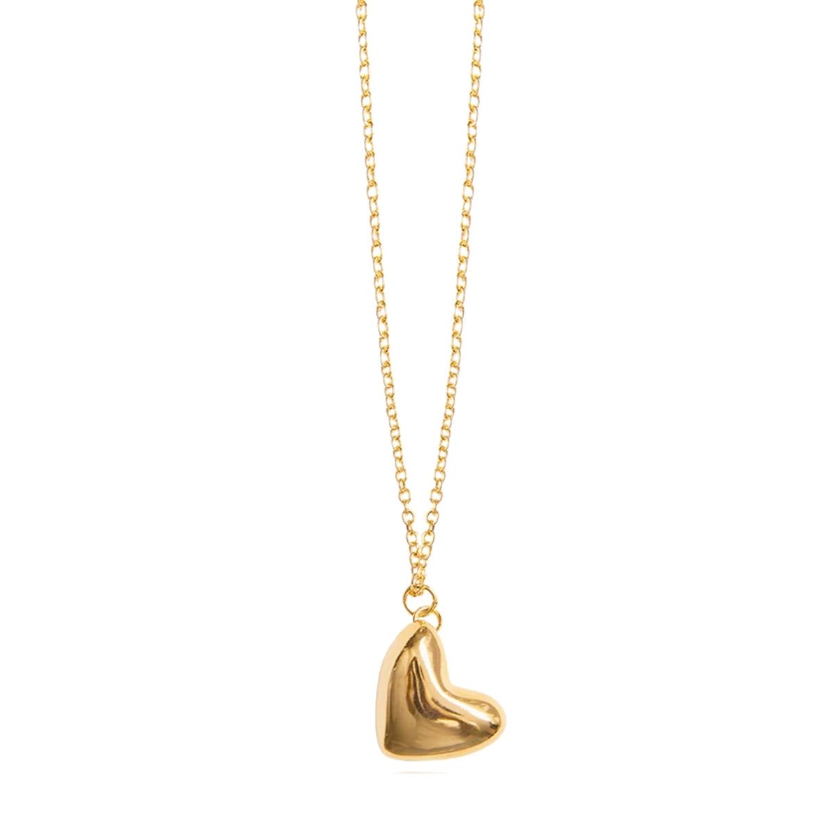 Lina Hernandez Latido Puffy Heart Short Necklace