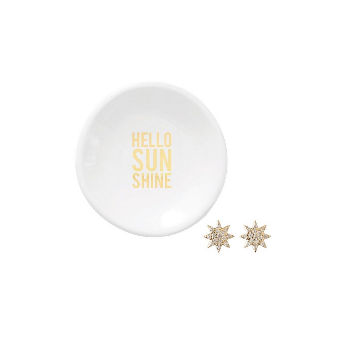 Creative Brands Hello Sunshine Earrings And Tray