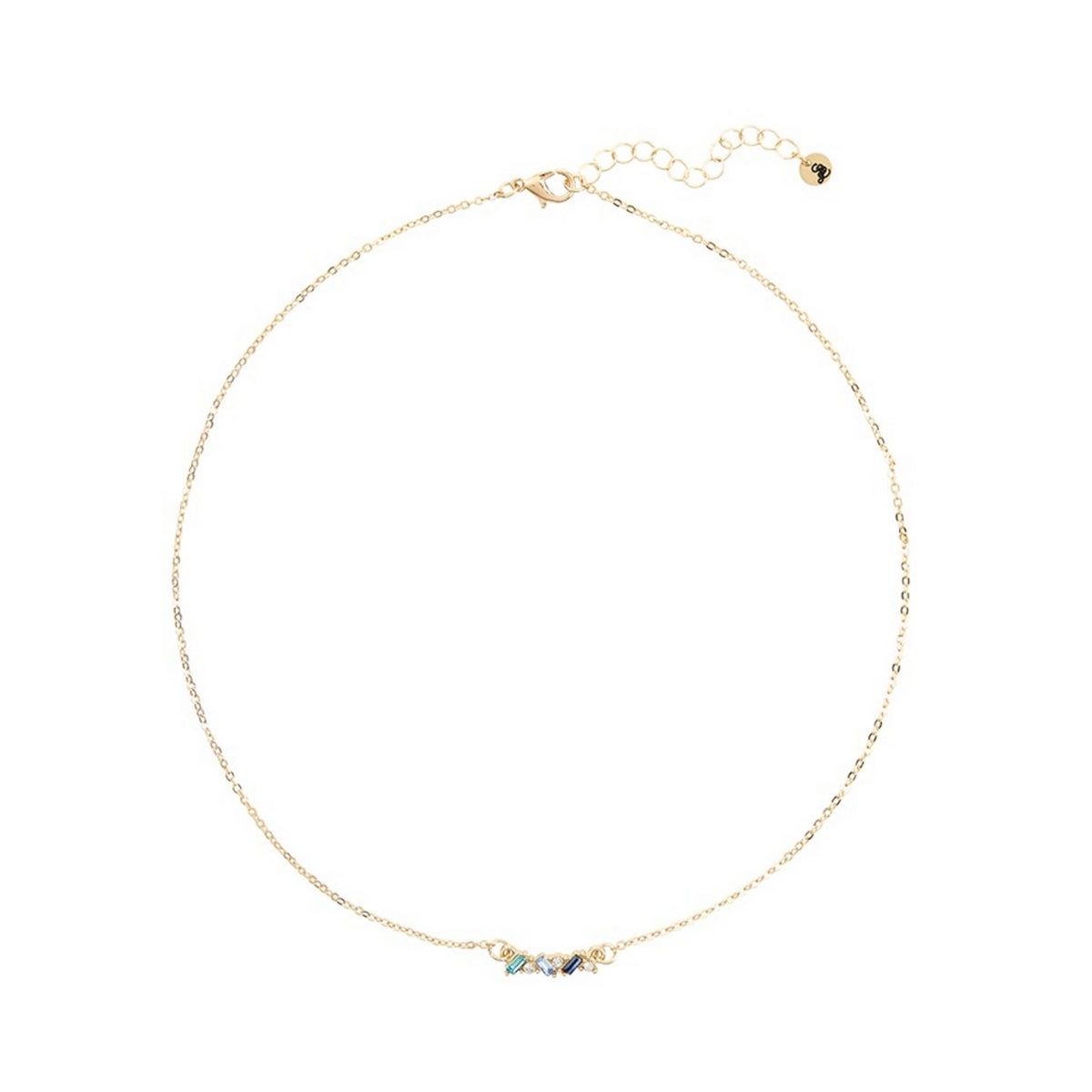 Blue Happy Day Crystal Necklace