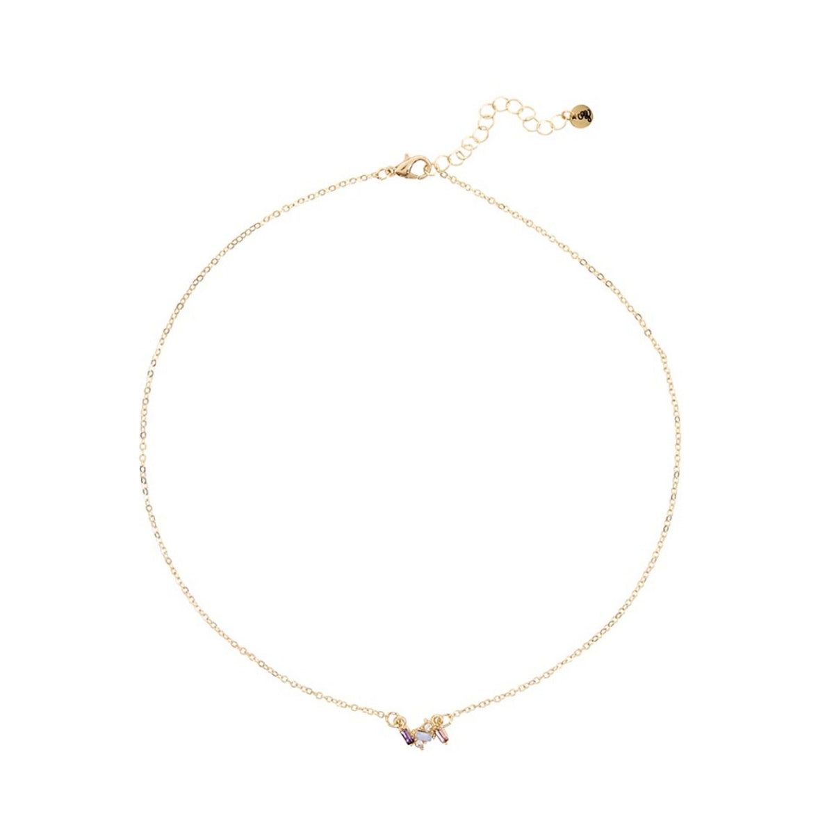 Lavender Shine Crystal Necklace