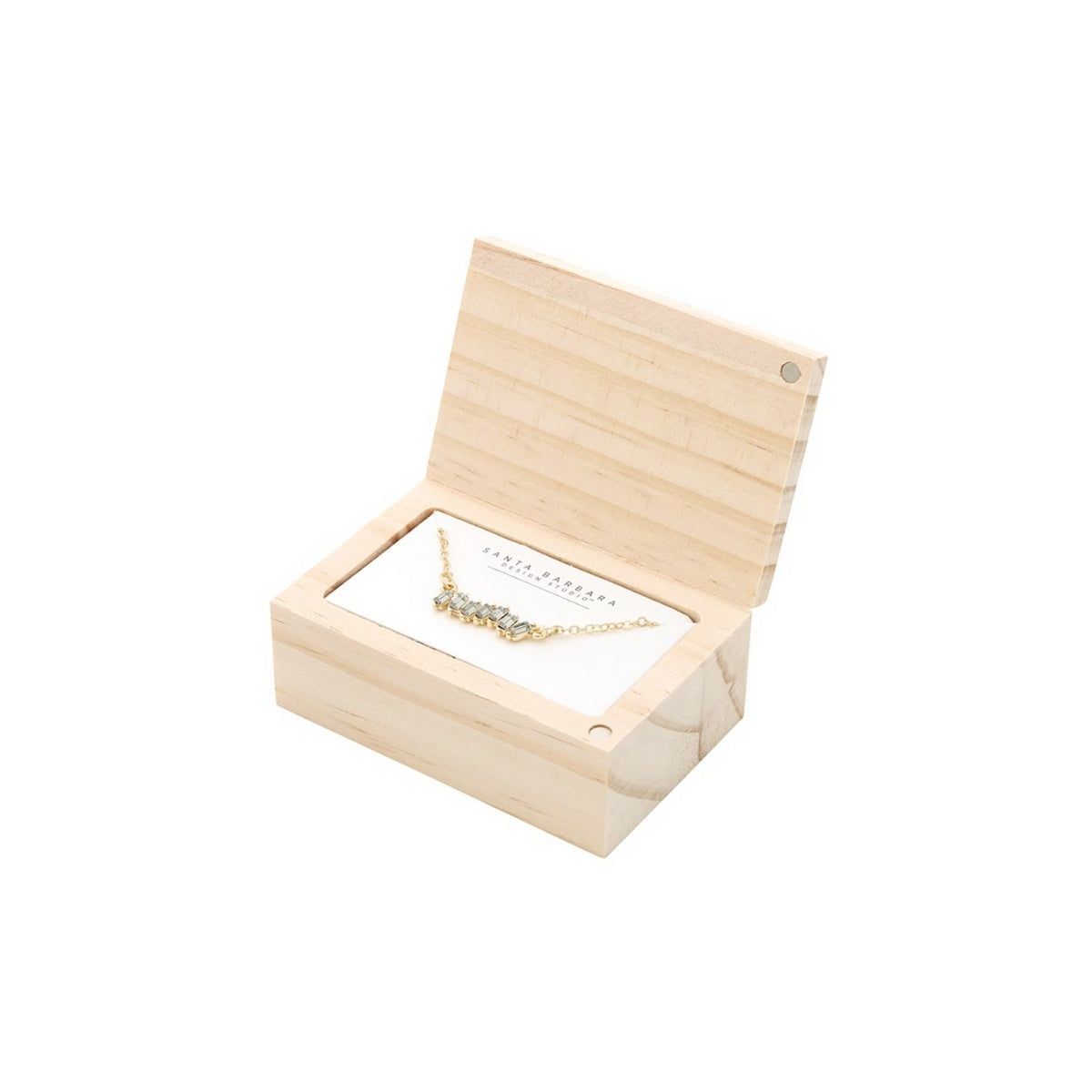 Creative Brands Golden Flower Crystal Necklace