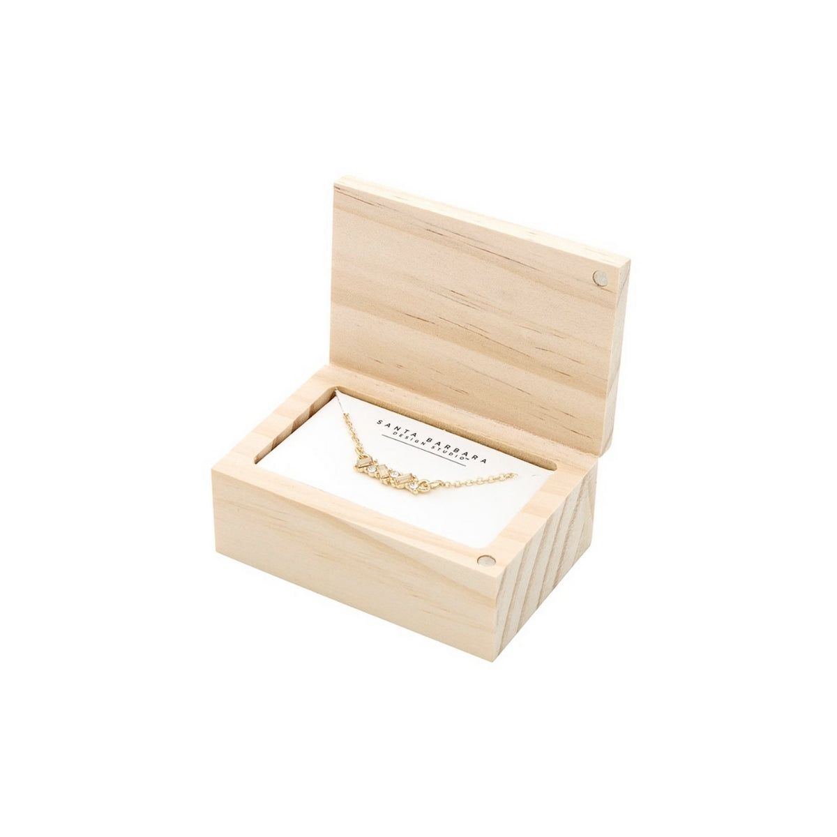 Creative Brands Golden Thank You Crystal Necklace