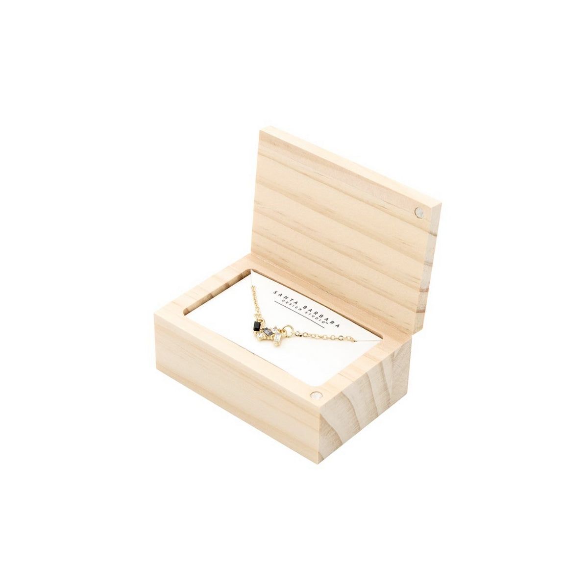 Creative Brands Black Flower Trio Crystal Necklace