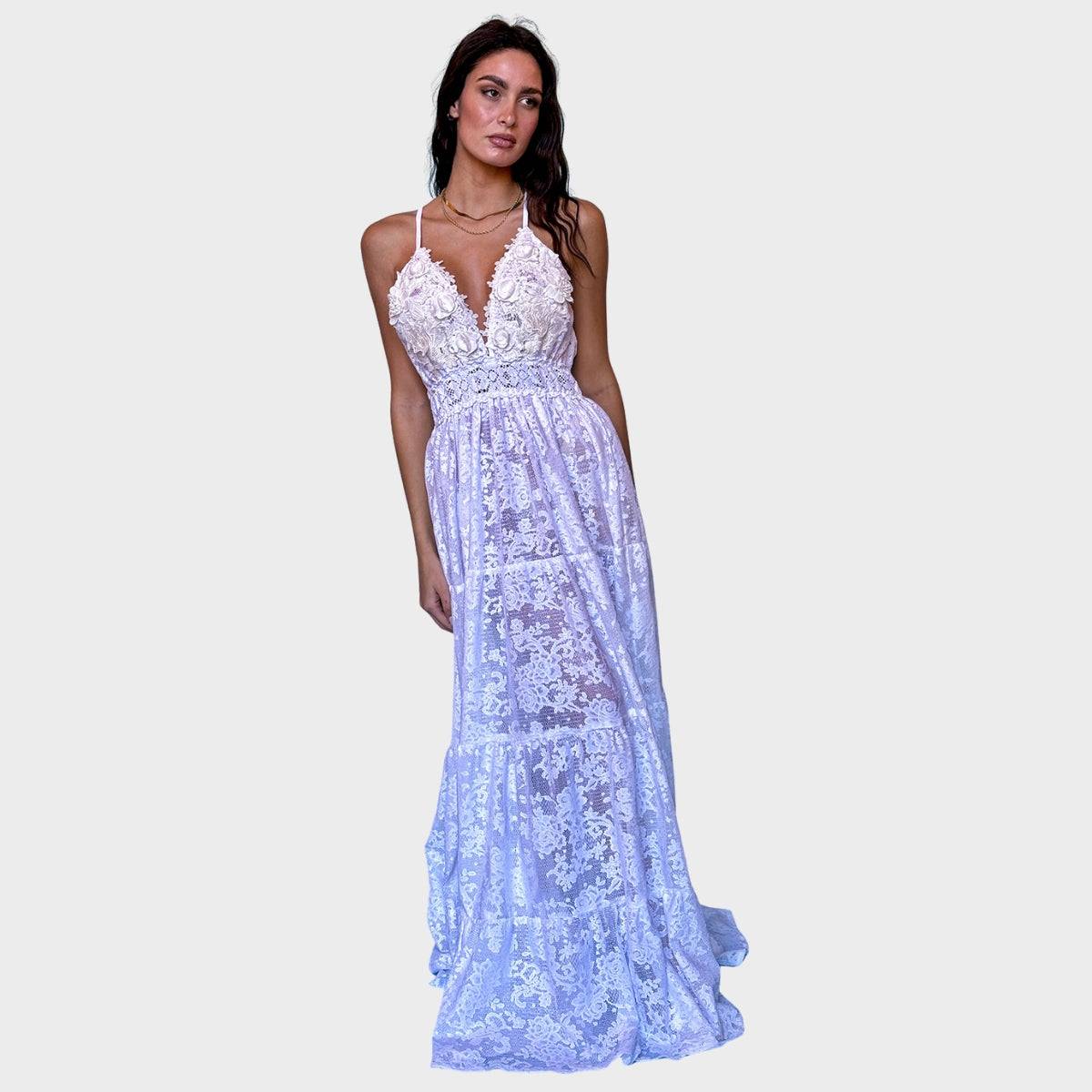 Antica Sartoria Ibiza Lace Maxi Dress