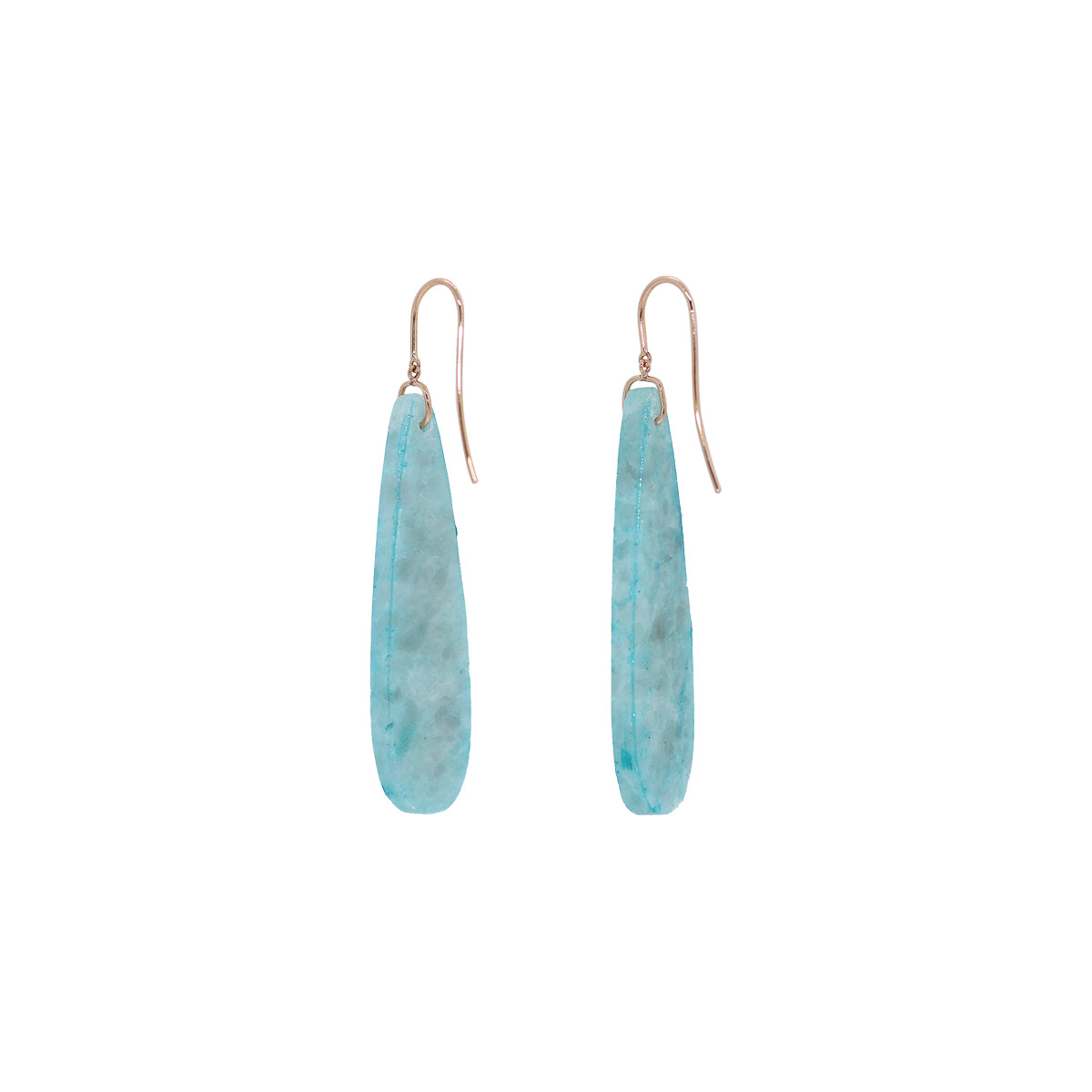 Marbled Amazonite Stone Dangle Earrings