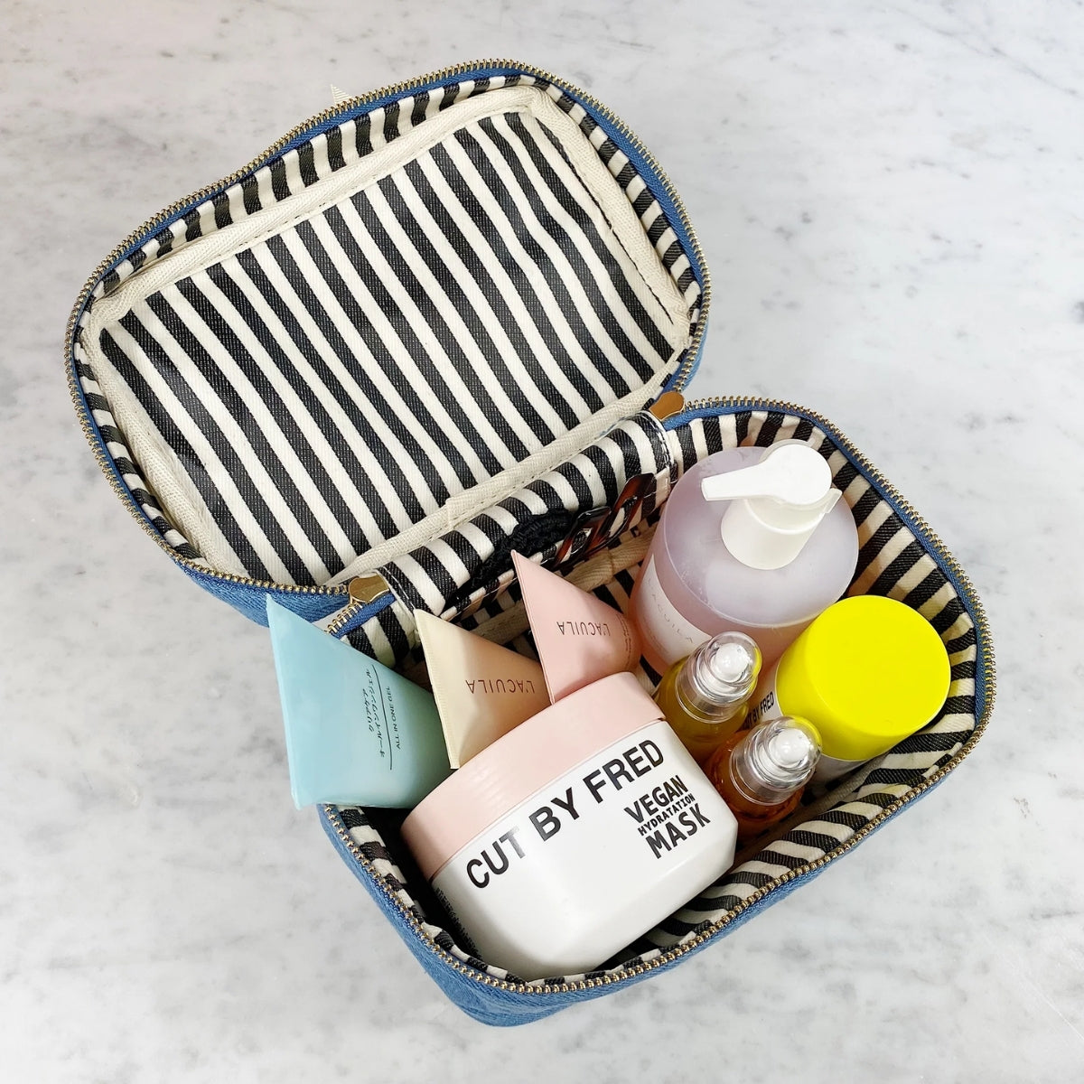 Bag-All Small Denim Makeup Case