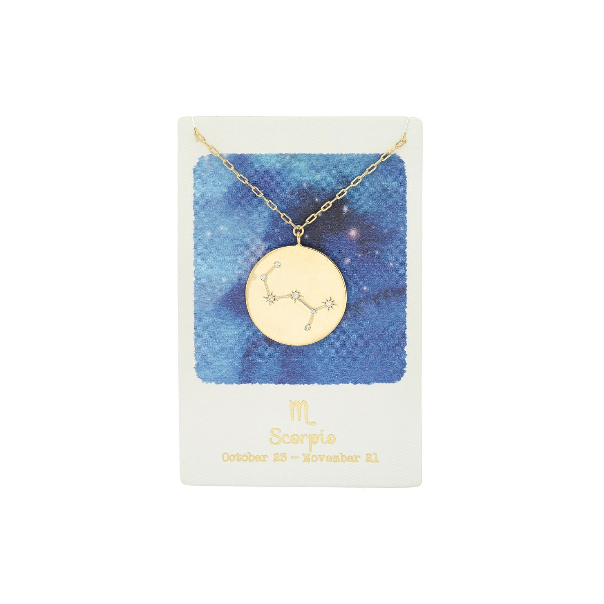 Zodiac Constellation Coin Necklace