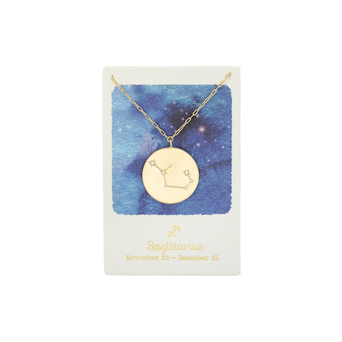 Zodiac Constellation Coin Necklace