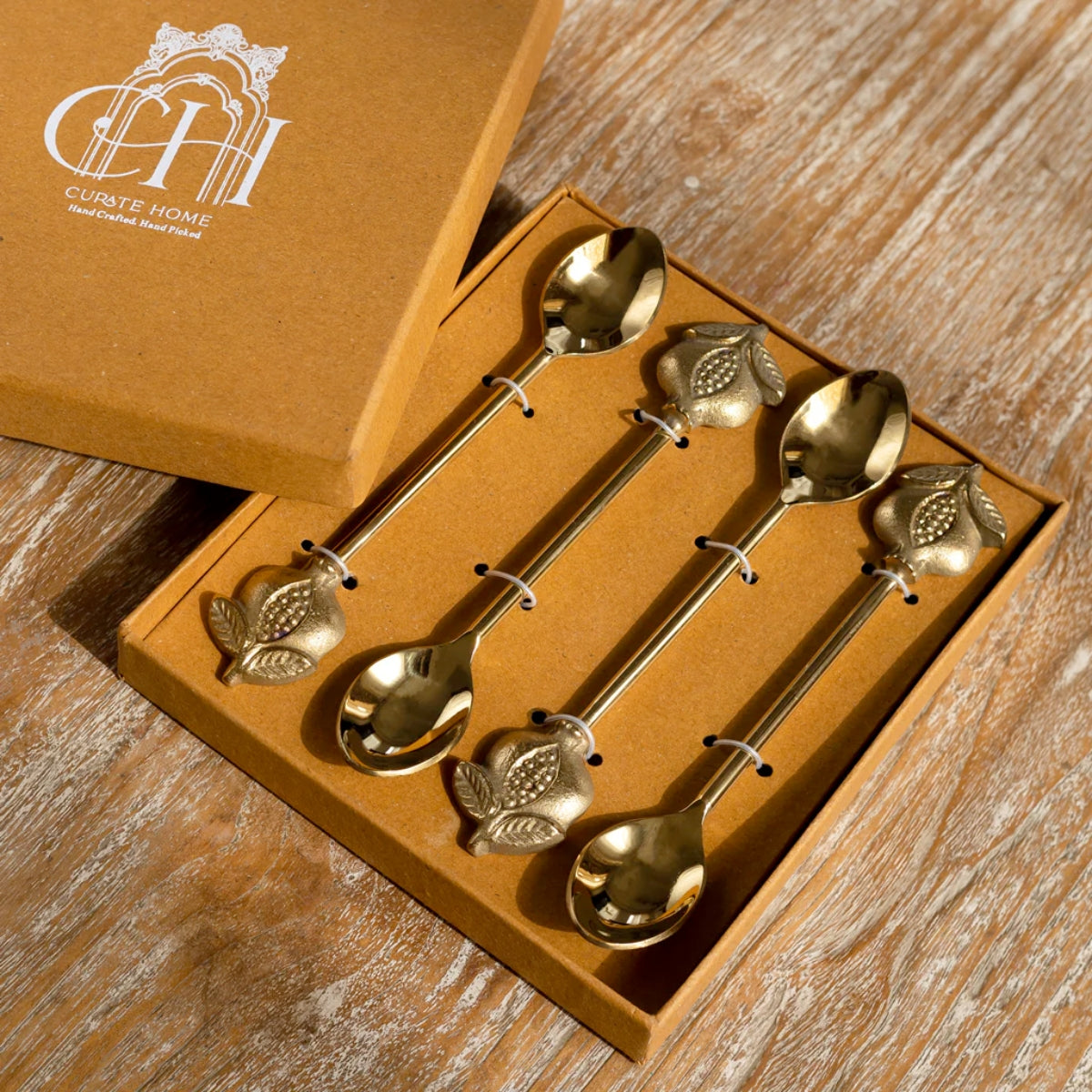 Curate Home Pomegranate Dessert Spoons