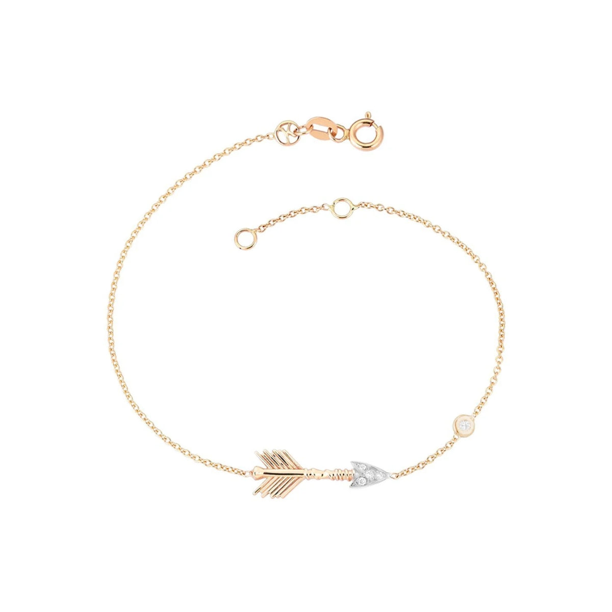 Kismet by Milka 14k Rose Gold Maxi Arrow Bracelet