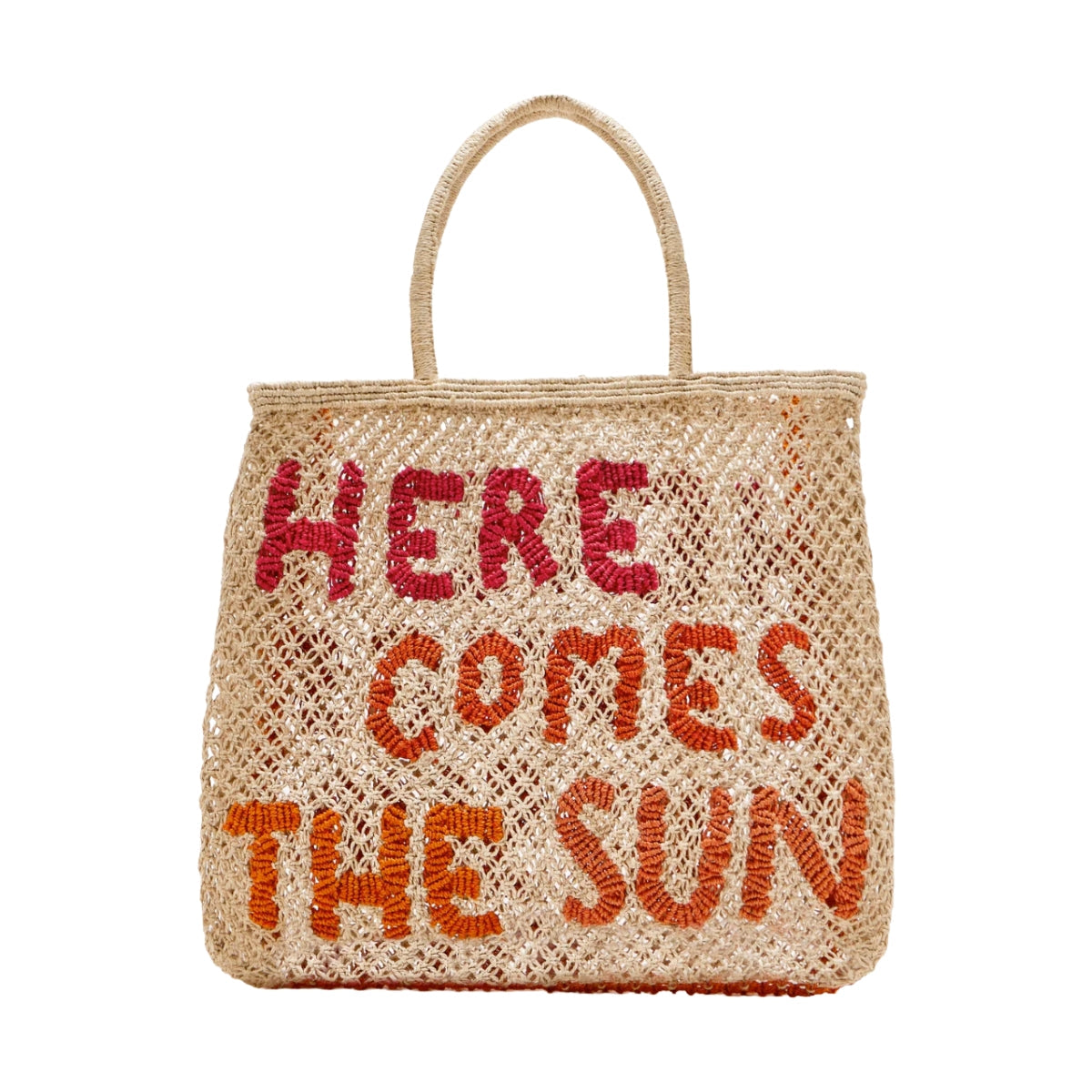 The Jacksons Bags Large Here Comes The Sun Natural Jute Bag