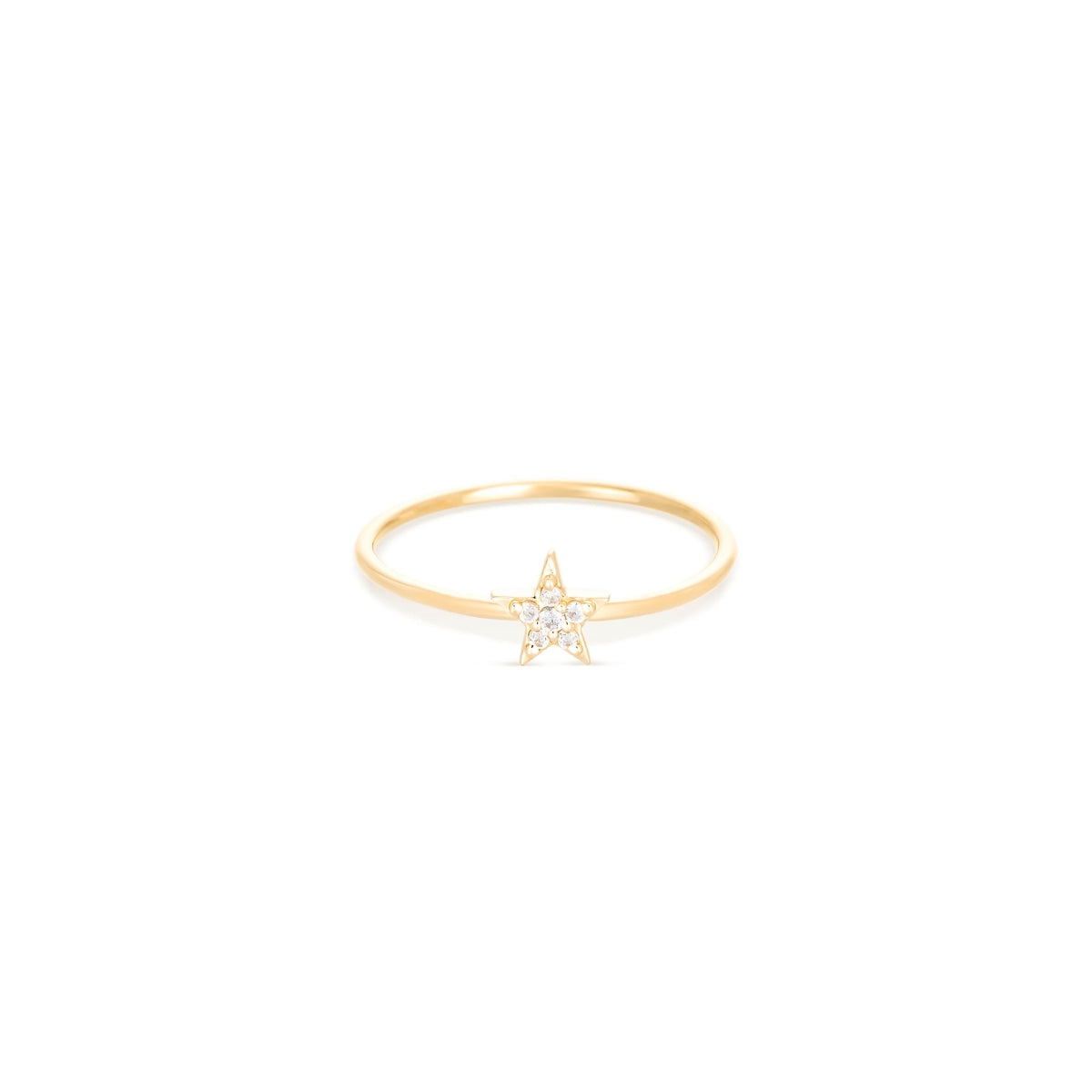 Alexa Jewelry 18k Gold Classic Star Ring