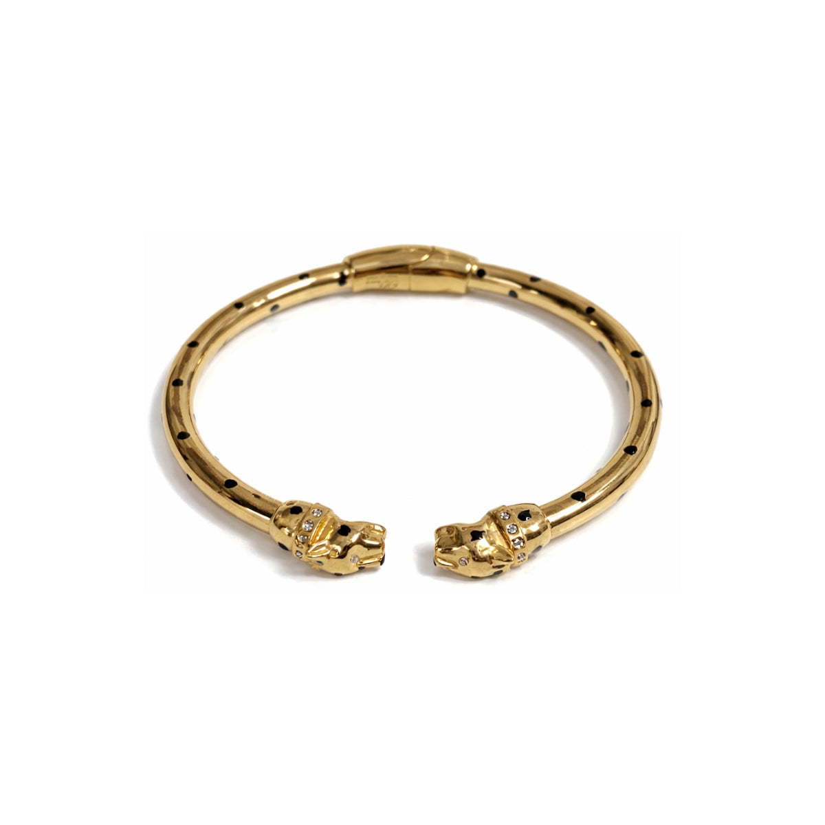 Polina Gold Panther Cuff Bracelet