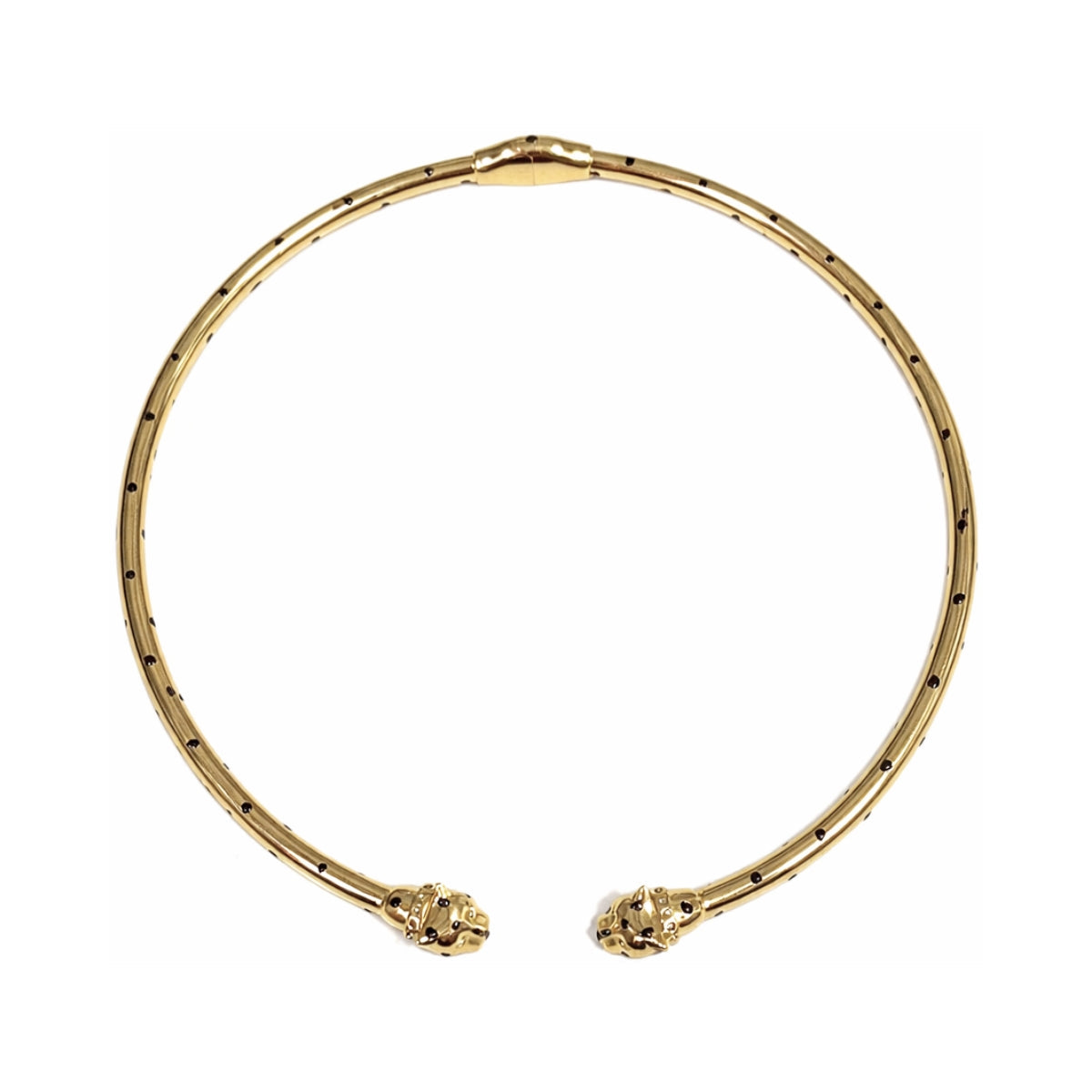 Polina Gold Panther Collar Necklace