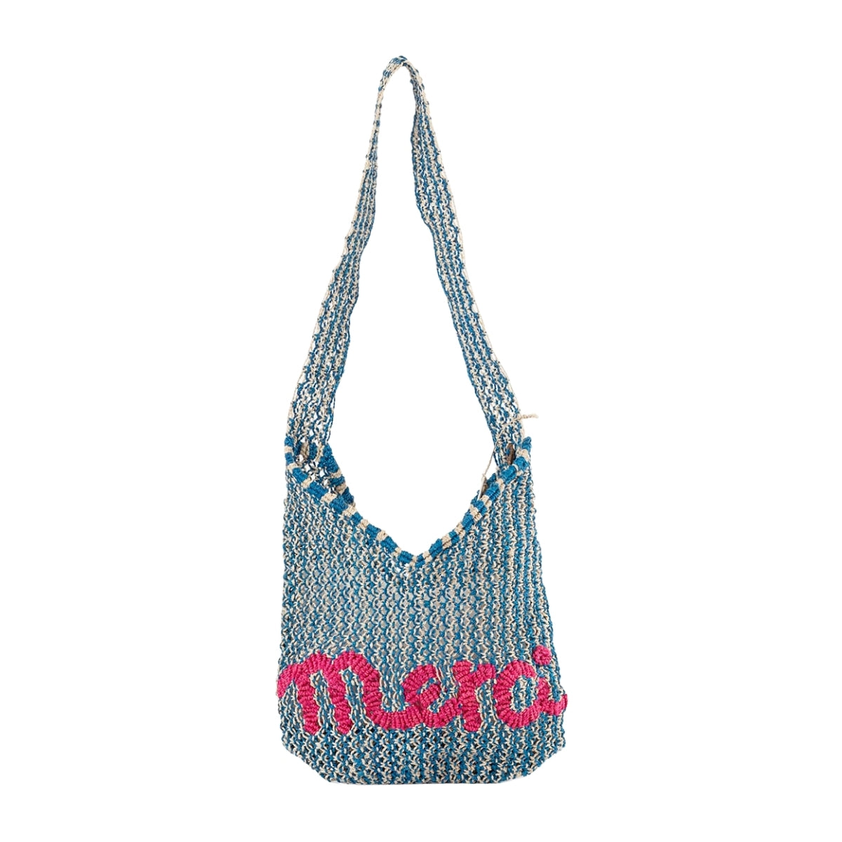 The Jacksons Bags Cobalt Drusilla Merci Jute Crossbody Bag