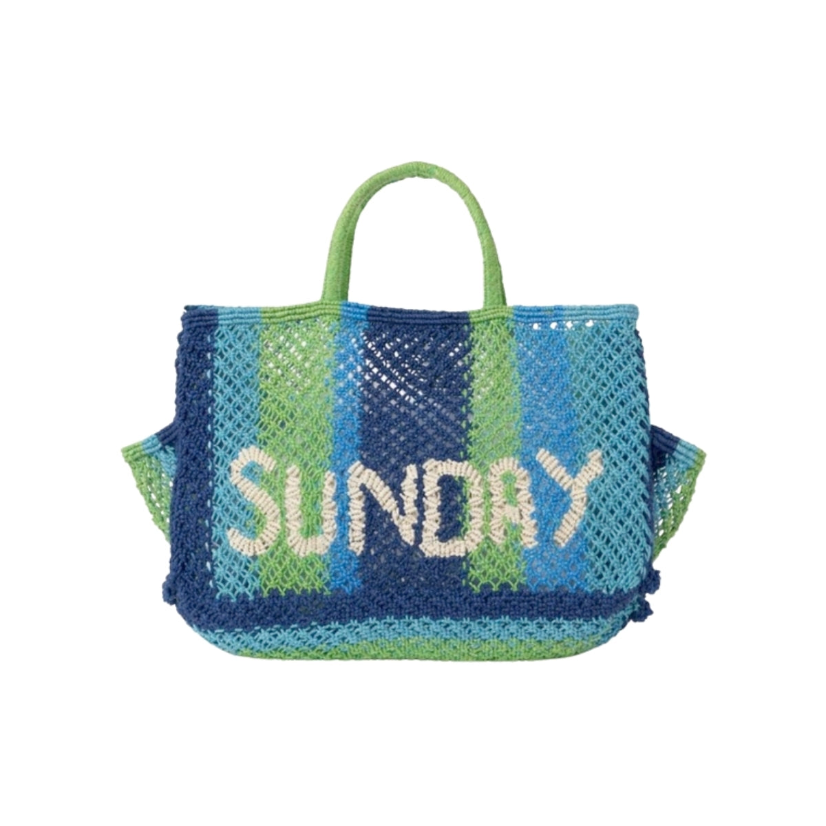 The Jacksons Bags Dark Blues Henry Sunday Jute Tote Bag