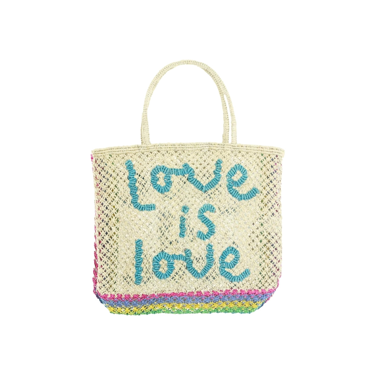 The Jacksons Bags Small Love Is Love Jute Tote Bag