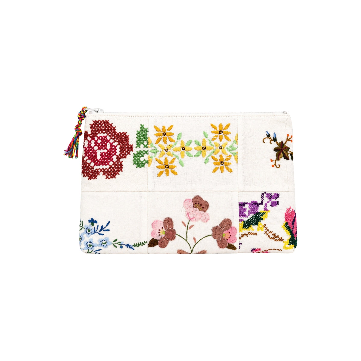 RELAX RE-LUX Golden Garden Patch Embroidery Pouch