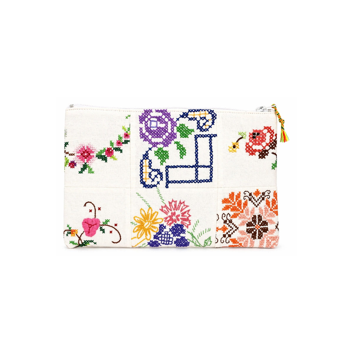 RELAX RE-LUX Folk Garden Patch Embroidery Pouch