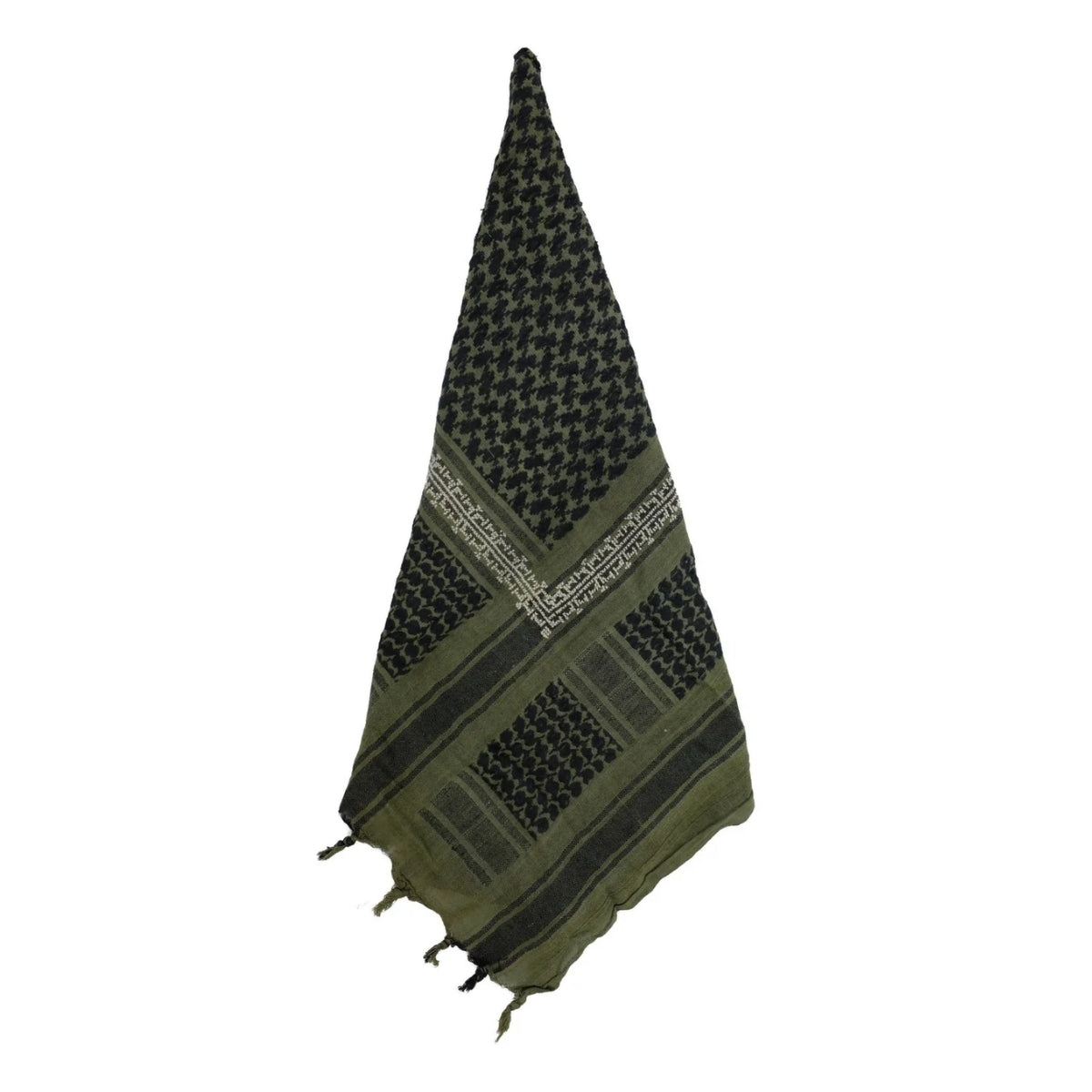 SEP Khaki Mary Cotton Keffiyeh with Tassel