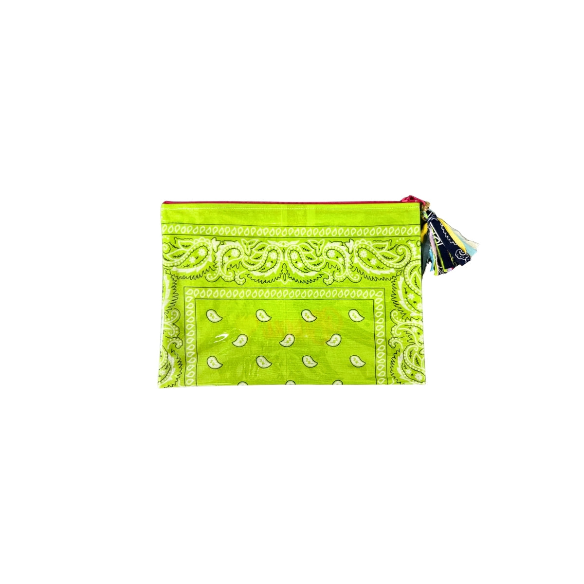 Bandana Pouch with with Embroidered Bisou