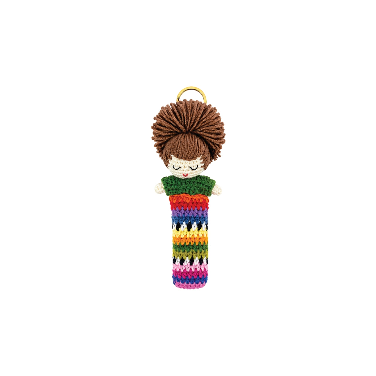 Basma Collection Brown Doll Crochet Charm