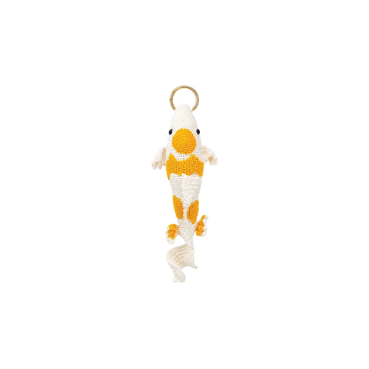 Basma Collection Yellow Koi Fish Crochet Bag Charm
