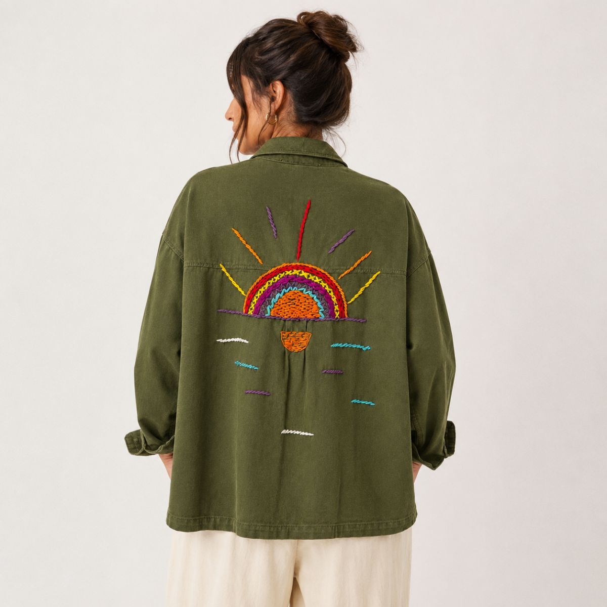 Sunset Rays Embroidered Jacket