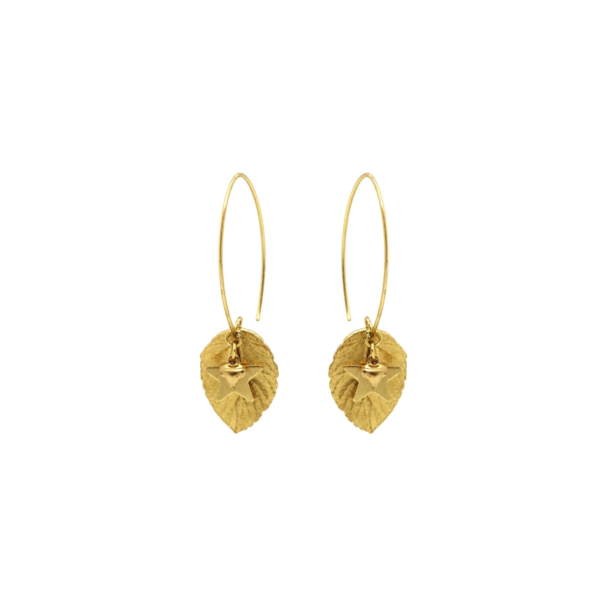 Rima Design Golden Wishleaf Earrings